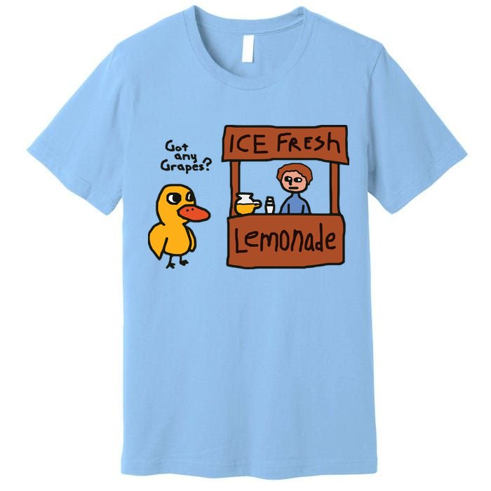 Got Any Grapes Duck Song Lemonade Premium T-Shirt