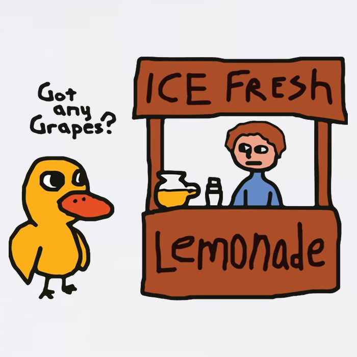 Got Any Grapes Duck Song Lemonade Garment-Dyed Sweatshirt