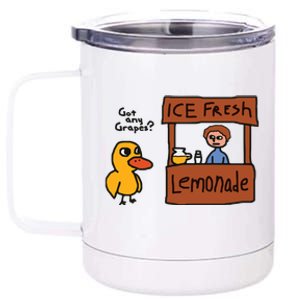 Got Any Grapes Duck Song Lemonade 12 oz Stainless Steel Tumbler Cup