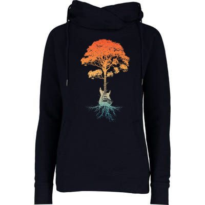 Guitar Art Guitar Player Rockstar Guitarist Womens Funnel Neck Pullover Hood