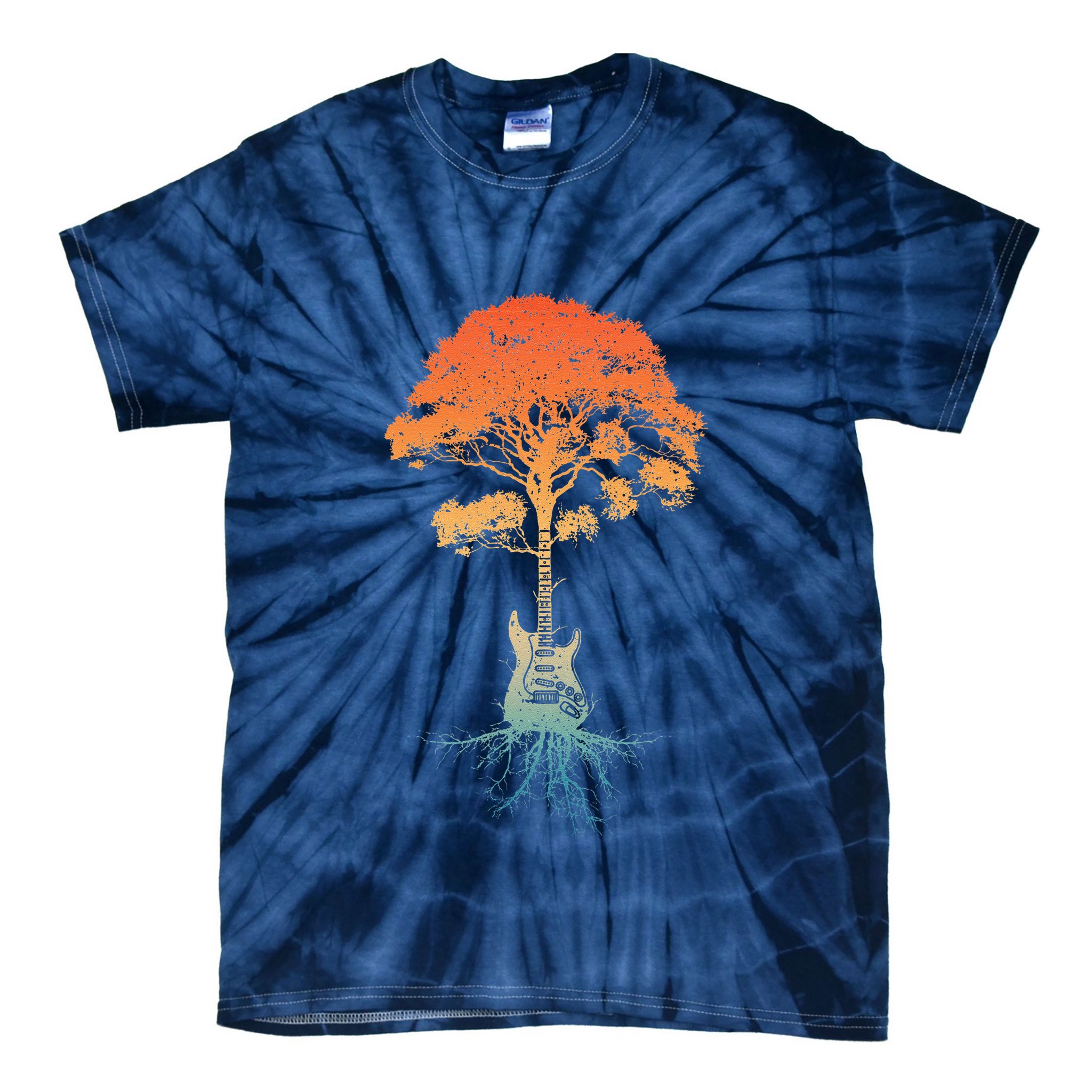 Guitar Art Guitar Player Rockstar Guitarist Tie-Dye T-Shirt