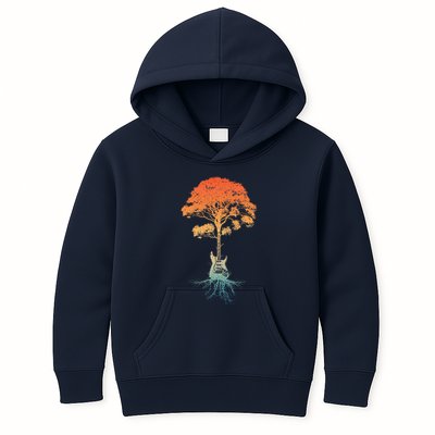Guitar Art Guitar Player Rockstar Guitarist Kids Hoodie