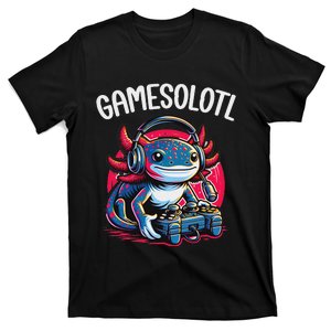 Gamesolotl Axolotl Gamer Anime Gifts Kawaii T-Shirt