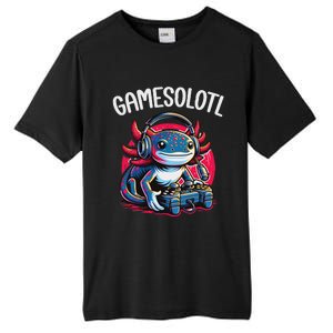 Gamesolotl Axolotl Gamer Anime Gifts Kawaii Tall Fusion ChromaSoft Performance T-Shirt