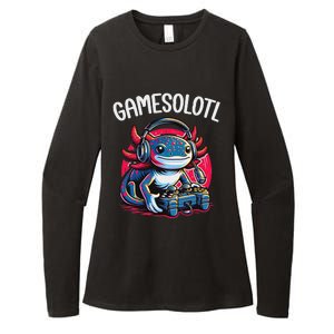 Gamesolotl Axolotl Gamer Anime Gifts Kawaii Womens CVC Long Sleeve Shirt