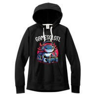 Gamesolotl Axolotl Gamer Anime Gifts Kawaii Women's Fleece Hoodie