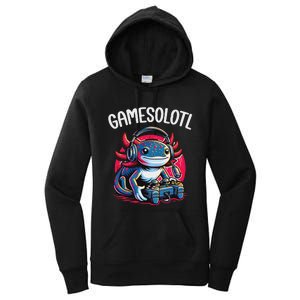 Gamesolotl Axolotl Gamer Anime Gifts Kawaii Women's Pullover Hoodie