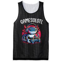 Gamesolotl Axolotl Gamer Anime Gifts Kawaii Mesh Reversible Basketball Jersey Tank