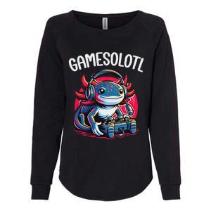 Gamesolotl Axolotl Gamer Anime Gifts Kawaii Womens California Wash Sweatshirt