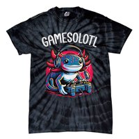 Gamesolotl Axolotl Gamer Anime Gifts Kawaii Tie-Dye T-Shirt