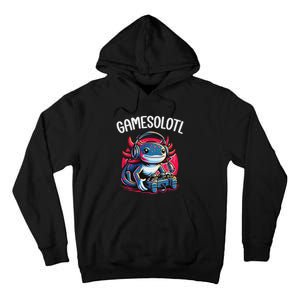 Gamesolotl Axolotl Gamer Anime Gifts Kawaii Tall Hoodie