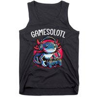 Gamesolotl Axolotl Gamer Anime Gifts Kawaii Tank Top