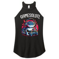 Gamesolotl Axolotl Gamer Anime Gifts Kawaii Women's Perfect Tri Rocker Tank