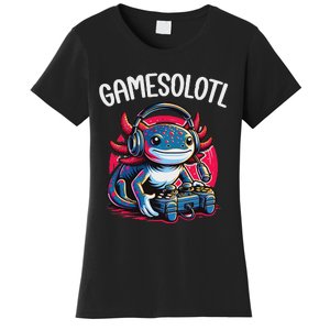 Gamesolotl Axolotl Gamer Anime Gifts Kawaii Women's T-Shirt