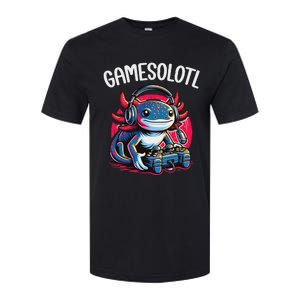 Gamesolotl Axolotl Gamer Anime Gifts Kawaii Softstyle CVC T-Shirt