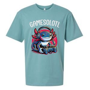 Gamesolotl Axolotl Gamer Anime Gifts Kawaii Sueded Cloud Jersey T-Shirt