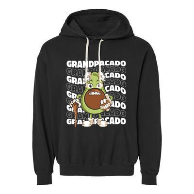 Grandpa Avocado Grandparent Meaningful Gift Granddad Grandfather Gift Garment-Dyed Fleece Hoodie