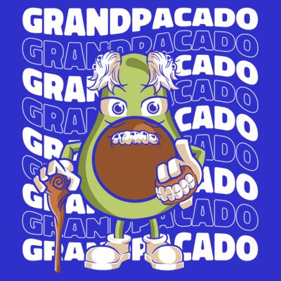 Grandpa Avocado Grandparent Meaningful Gift Granddad Grandfather Gift T-Shirt