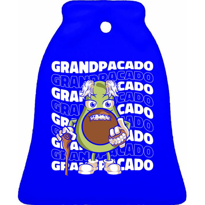 Grandpa Avocado Grandparent Meaningful Gift Granddad Grandfather Gift Ceramic Bell Ornament