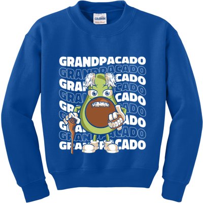 Grandpa Avocado Grandparent Meaningful Gift Granddad Grandfather Gift Kids Sweatshirt