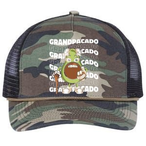 Grandpa Avocado Grandparent Meaningful Gift Granddad Grandfather Gift Retro Rope Trucker Hat Cap