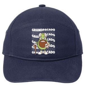 Grandpa Avocado Grandparent Meaningful Gift Granddad Grandfather Gift 7-Panel Snapback Hat