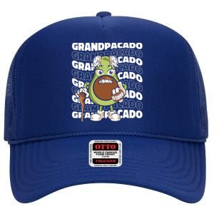 Grandpa Avocado Grandparent Meaningful Gift Granddad Grandfather Gift High Crown Mesh Back Trucker Hat