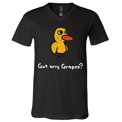 Got Any Grapes Duck V-Neck T-Shirt