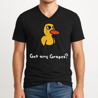 Got Any Grapes Duck V-Neck T-Shirt