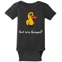 Got Any Grapes Duck Baby Bodysuit