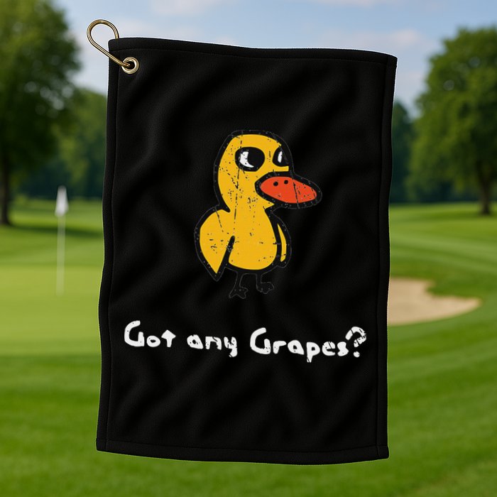 Got Any Grapes Duck Golf Towel