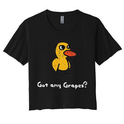 Got Any Grapes Duck Women's Crop Top Tee