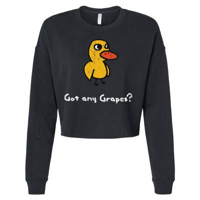 Got Any Grapes Duck Cropped Pullover Crew