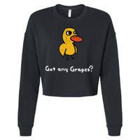 Got Any Grapes Duck Cropped Pullover Crew