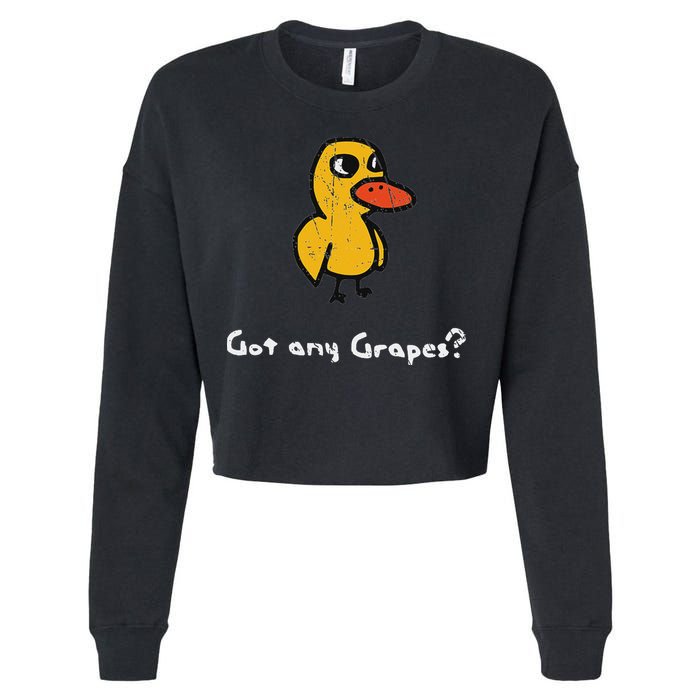 Got Any Grapes Duck Cropped Pullover Crew