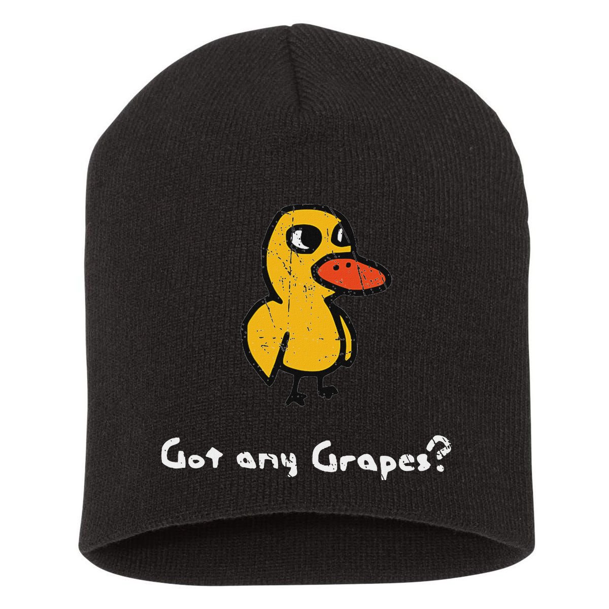 Got Any Grapes Duck Short Acrylic Beanie