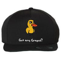 Got Any Grapes Duck Wool Snapback Cap