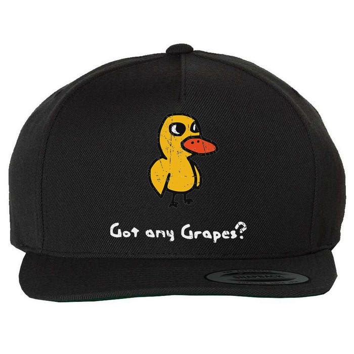 Got Any Grapes Duck Wool Snapback Cap