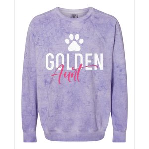 Golden Aunt Golden Retriever Aunt Colorblast Crewneck Sweatshirt