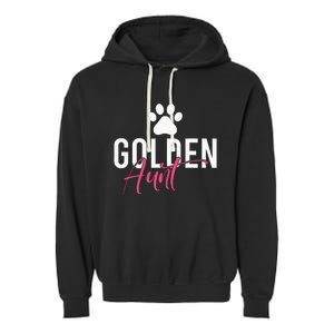 Golden Aunt Golden Retriever Aunt Garment-Dyed Fleece Hoodie