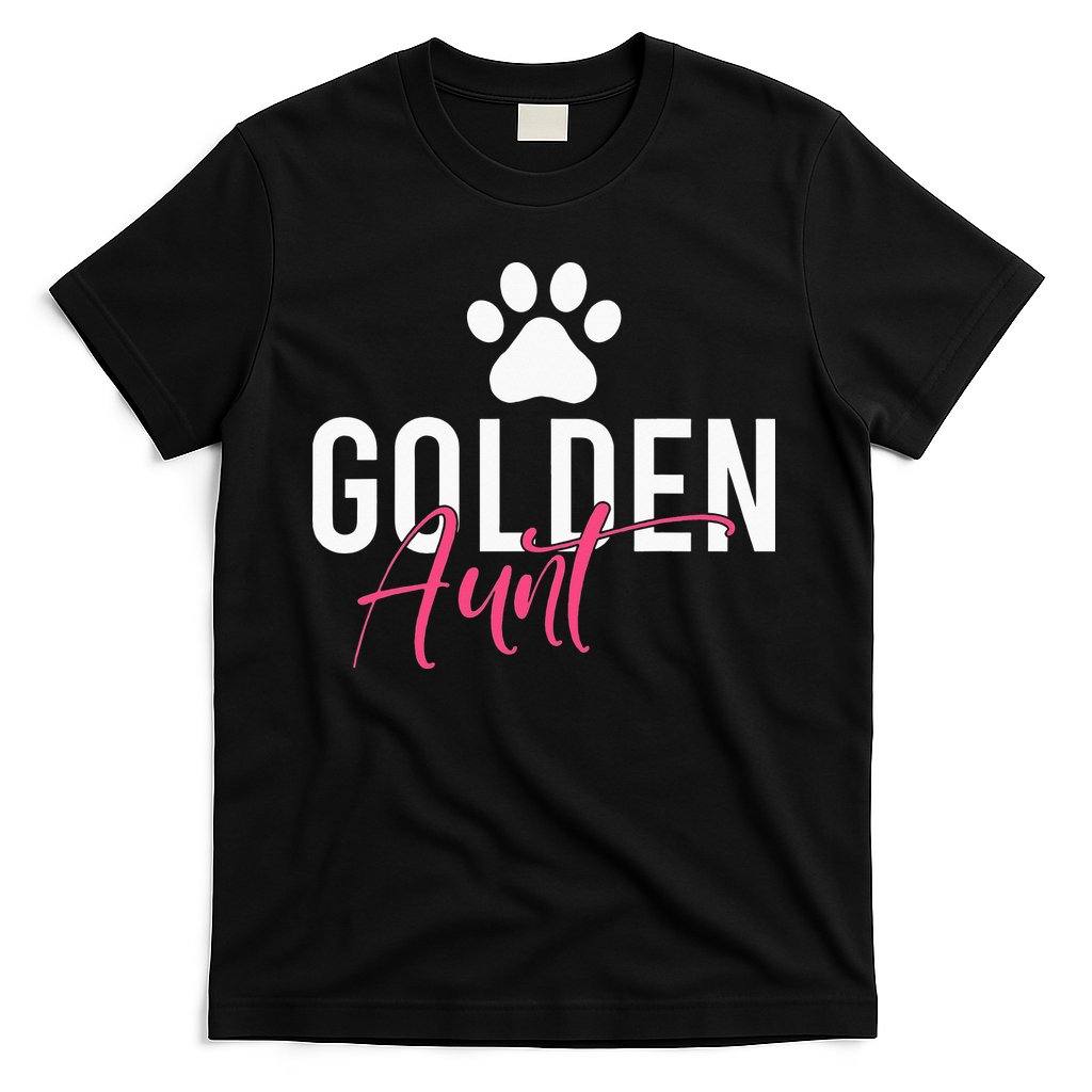 Golden Aunt Golden Retriever Aunt T-Shirt
