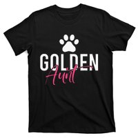 Golden Aunt Golden Retriever Aunt T-Shirt