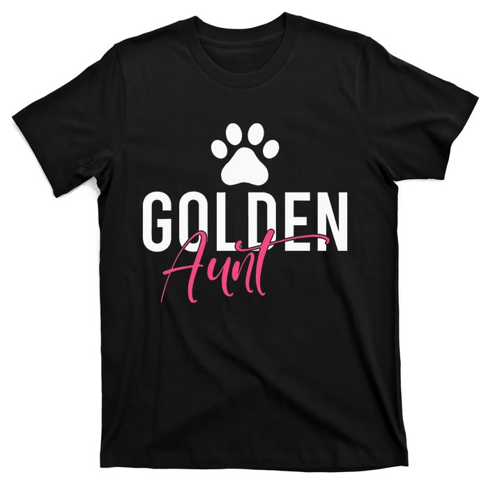 Golden Aunt Golden Retriever Aunt T-Shirt