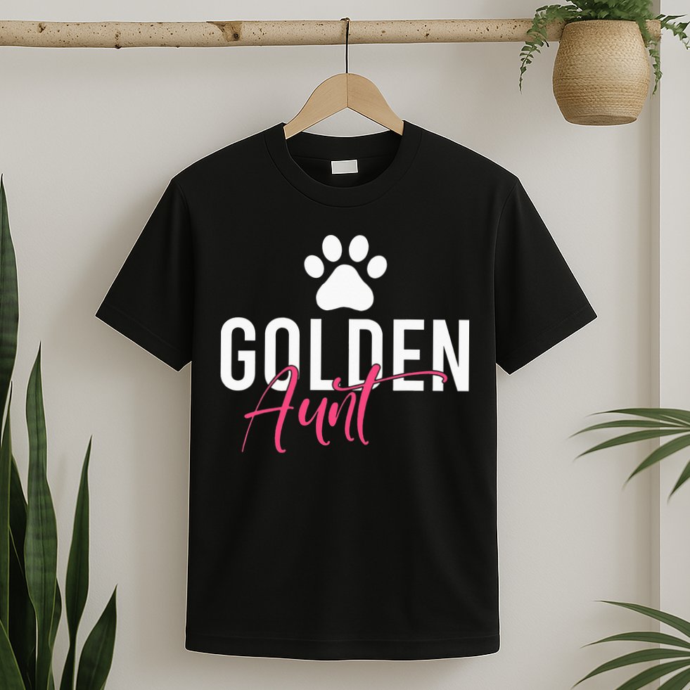 Golden Aunt Golden Retriever Aunt T-Shirt