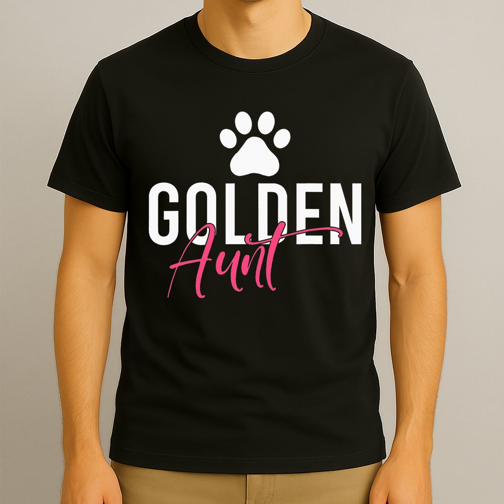 Golden Aunt Golden Retriever Aunt T-Shirt