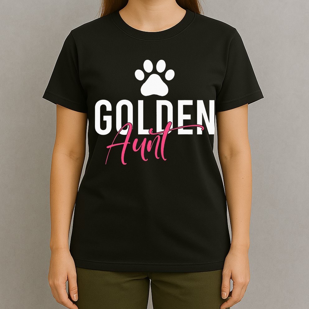 Golden Aunt Golden Retriever Aunt T-Shirt