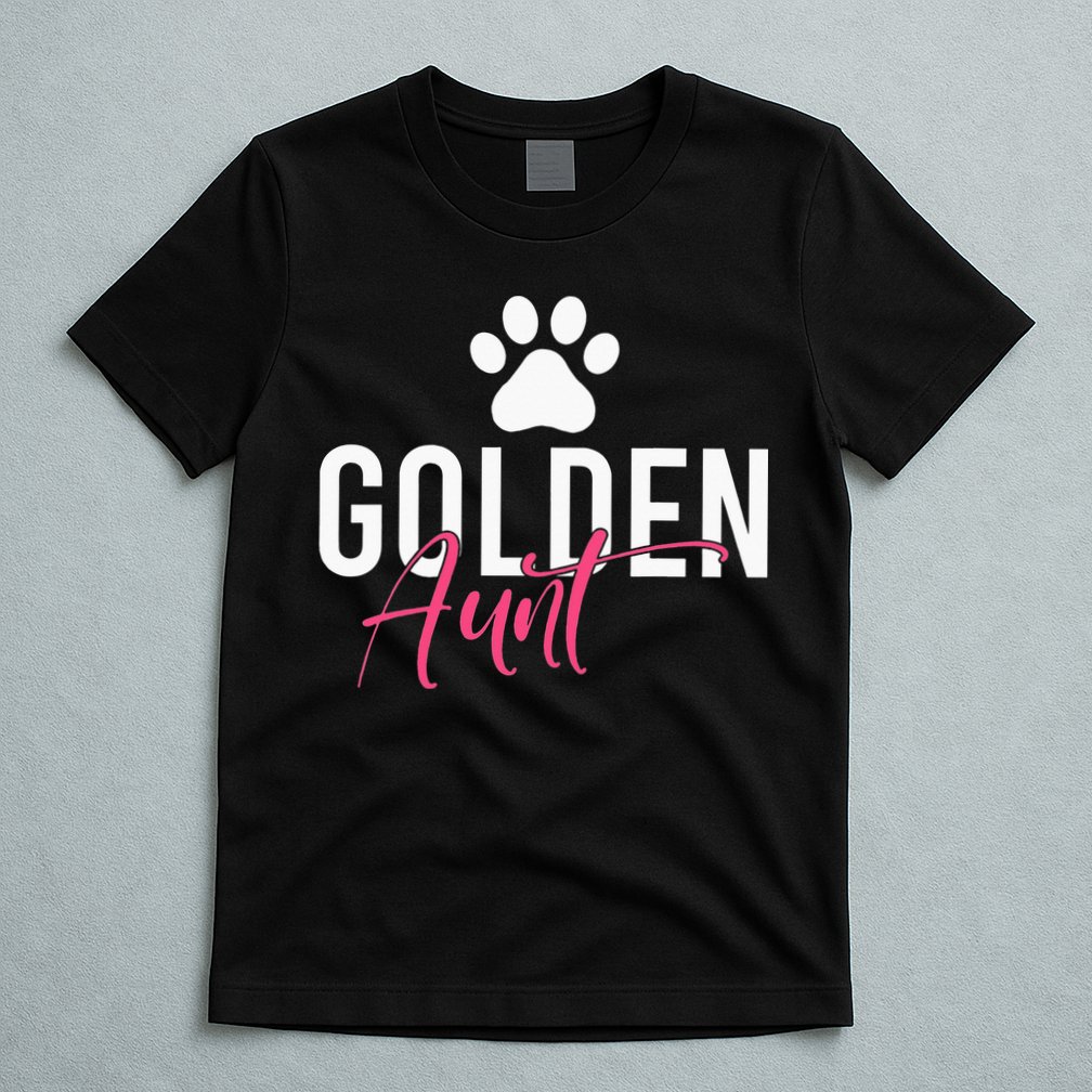 Golden Aunt Golden Retriever Aunt T-Shirt