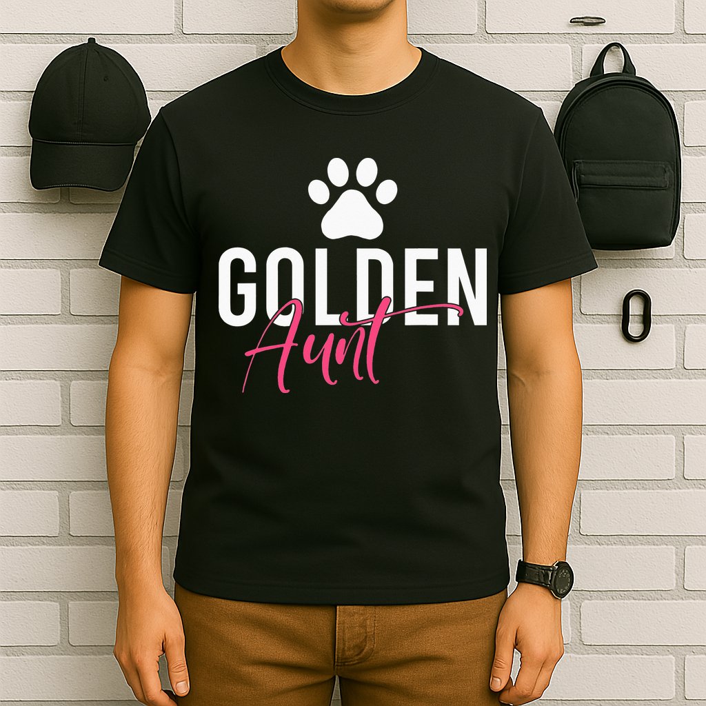Golden Aunt Golden Retriever Aunt T-Shirt