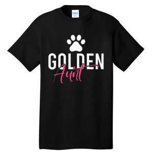 Golden Aunt Golden Retriever Aunt Tall T-Shirt