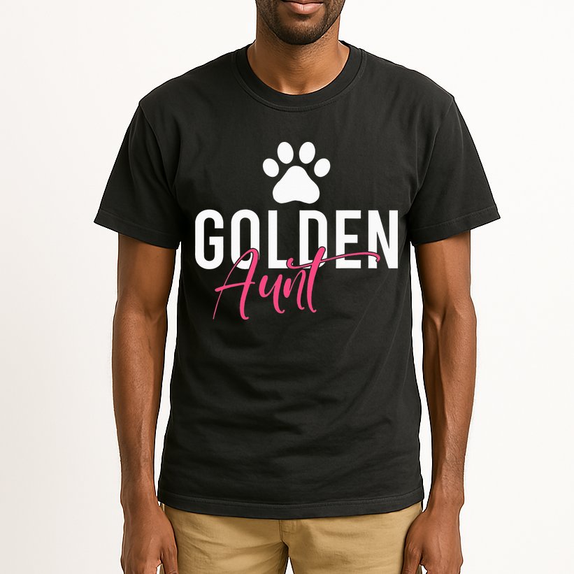 Golden Aunt Golden Retriever Aunt Tall T-Shirt